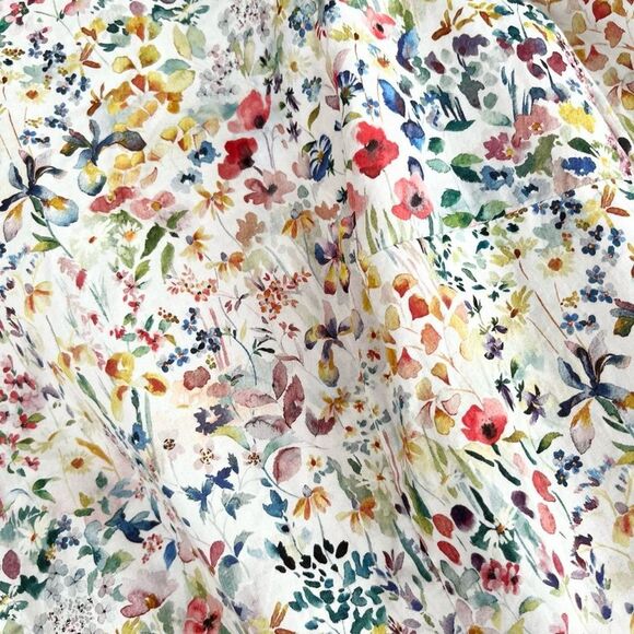 Rare $578 O Pioneers Clara Floral Cotton Cottage Midi Dress 4 US 8 UK Women’s - Picture 4 of 6